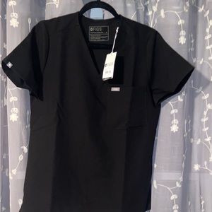 Figs Black Women’s Catarina One-Pocket Scrub Top NWT